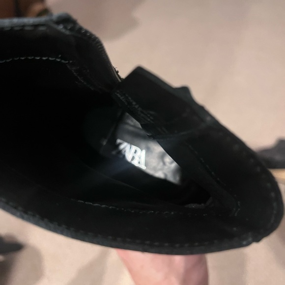 Zara leather ankle booties size 5 - Picture 6 of 10